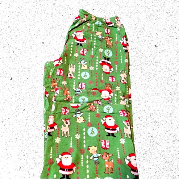 🔴 Rudolph the Red Nosed Reindeer Christmas PJ Bottoms - Picture 3 of 3